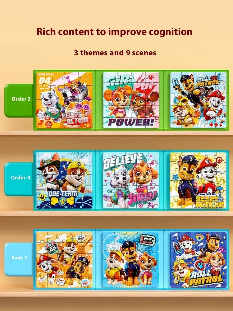 Paw Patrol Magnetic Puzzle For Children Aged Magnetic Puzzle Toys For Boys And Girls Intellectual Birthday Gifts Magnetic Toys