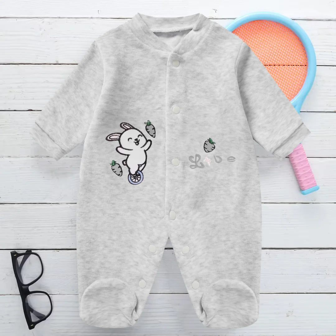 Baby Girl Clothes For Baby Clothes 0 To 12 Months Boys Clothing Newborn Baby Things Bodysuits One-pieces Cartoon Fleece Pajamas