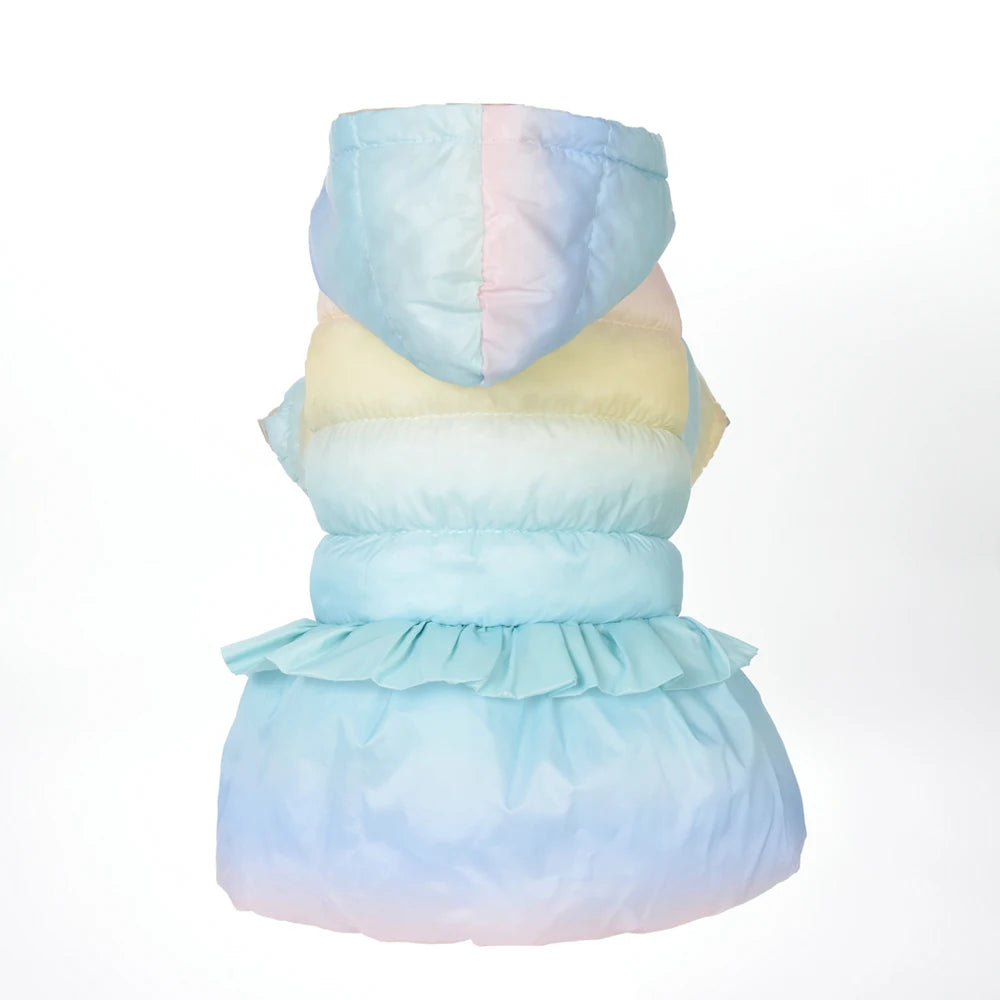 Warm Pet Clothes Cozy Hooded Button Puppy Jacket For Small Medium Dog Winter Warm Waterproof Vest Coat Costume Chihuahua Outfits