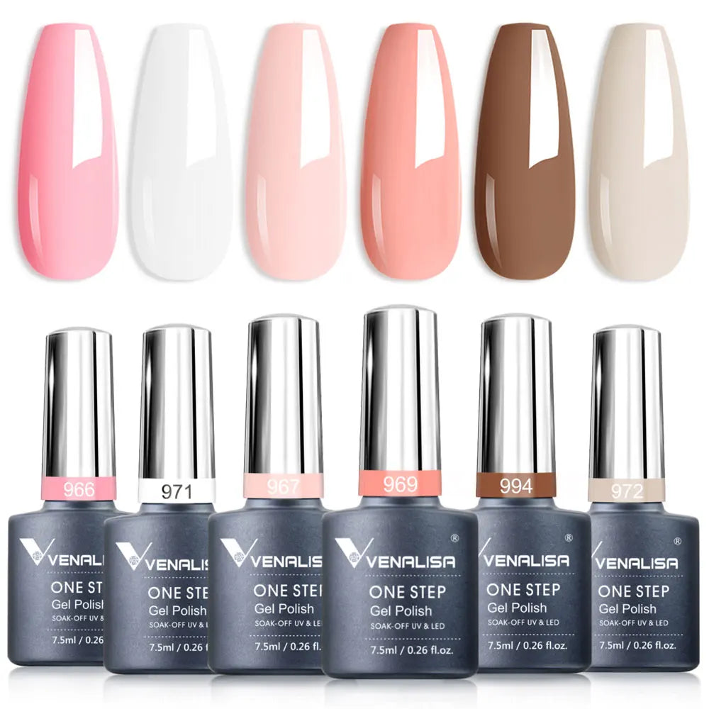 Kit de vernis à ongles en gel 6 couleurs