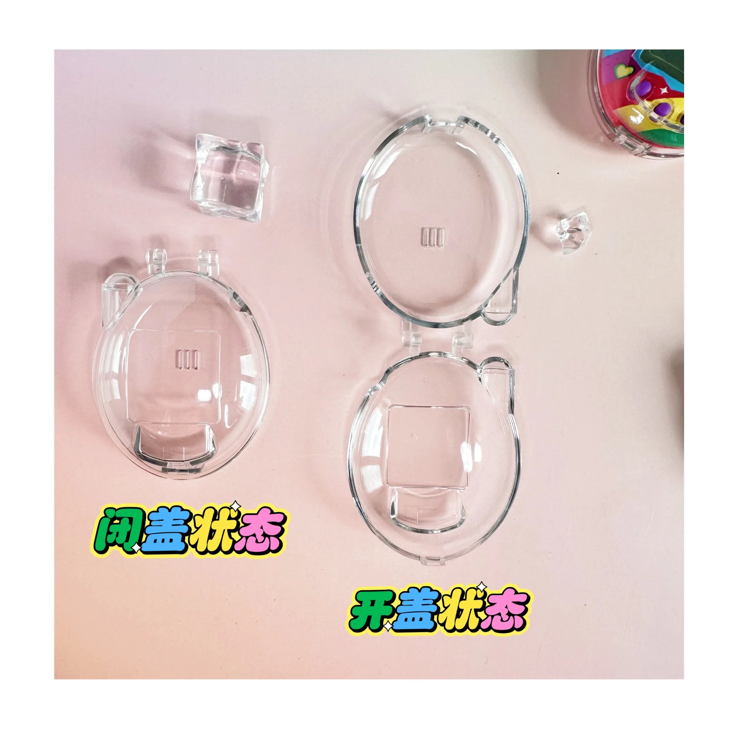 Protective Case Only For Tamagotchi Connection V3 Transparent Hard Shell Storage Box Dustproof Decor Kid Toys Present