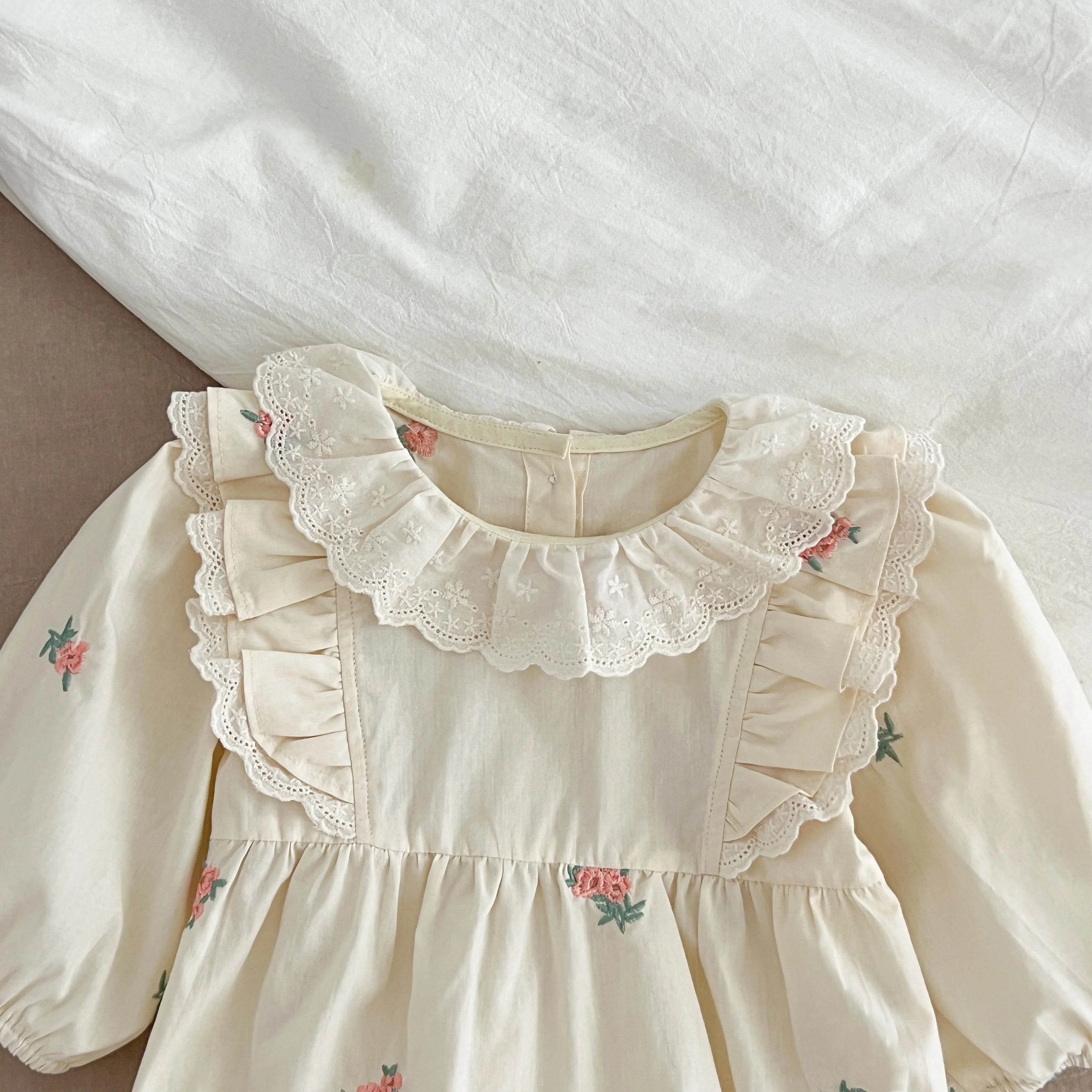 Christmas Infant Baby Girl Romper Autumn Winter Newborn Baby Girl Children Clothes Red Plaid Lapel Long Sleeved Newborn Romper