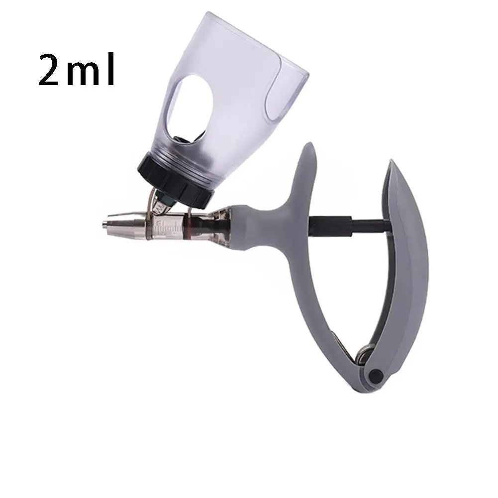 1 Pc 2/5ml Poultry Automatic Syringe With Scale Adjustable Continuous Animal Injector Vaccine Injection Veterinary Tools
