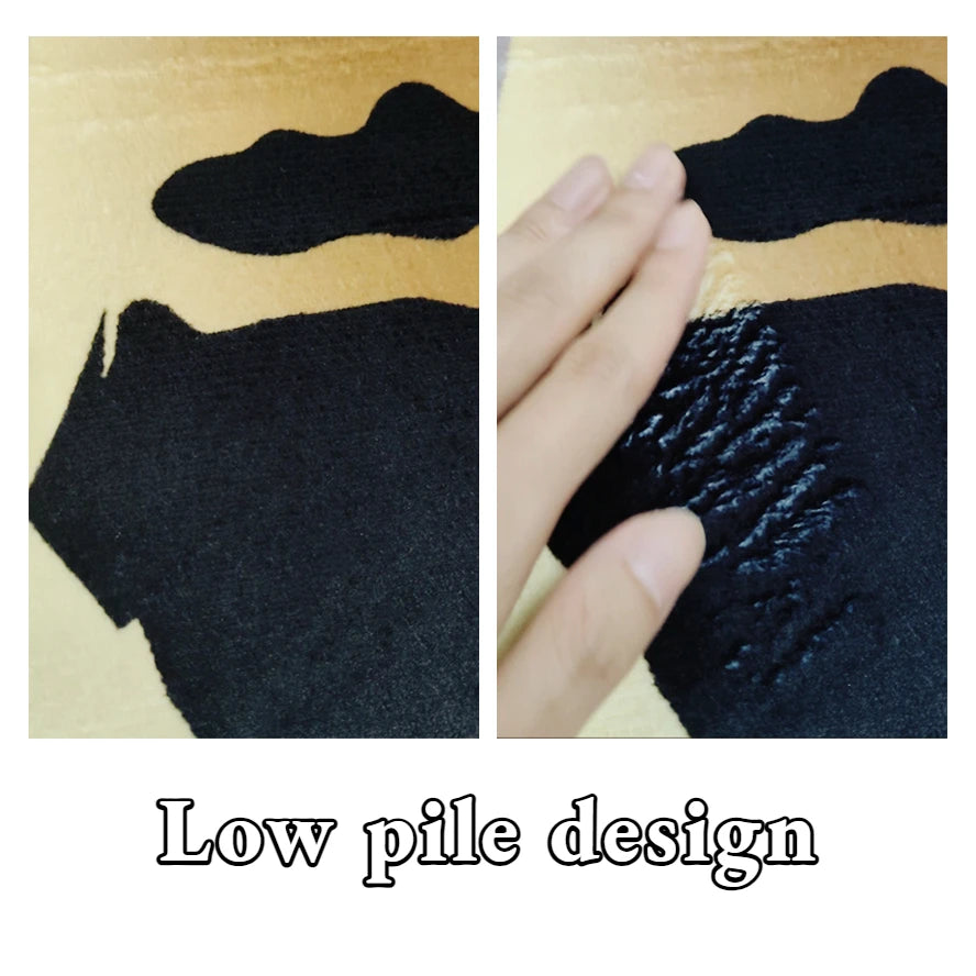 Nordic Solid Color Living Room Carpet Abstract Decoration Bedroom Bedside Large Rugs Modern Style Soft Plush Floor Mat Non-slip