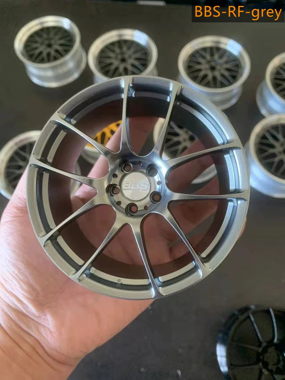 1/5 Car Model Metal Forged Assemble Refitting Wheel Hub  Creative Desktop Display  Personalized  Modification Toys Gift