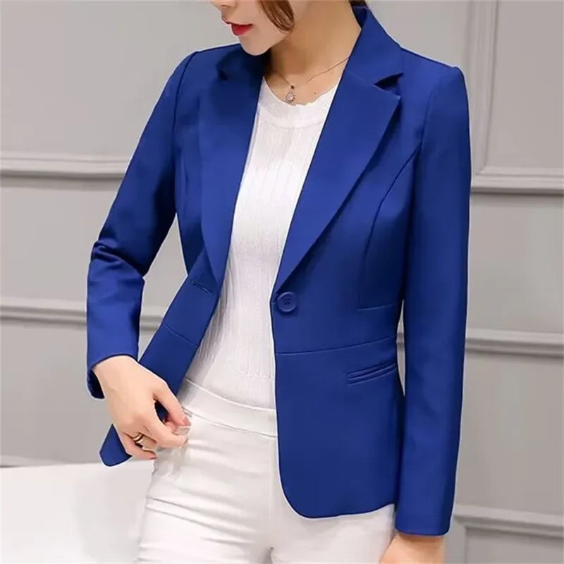 Slim Fit Women's Business Jacket Commuter StyleSmall Size Office Goddess Suit Top Casual ElegantChinese Fashion Coat