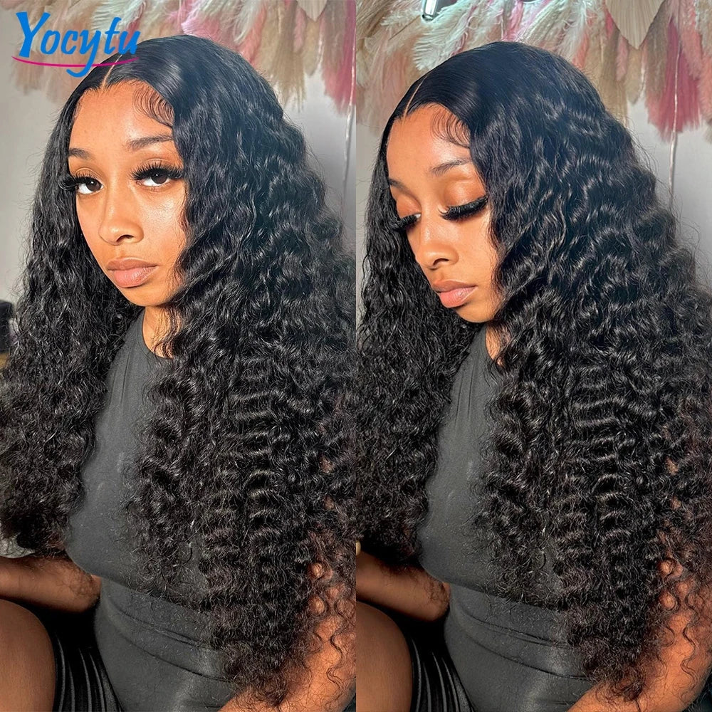 Deep Wave Human Hair Bundles 24 24 24 Inch Bundles 100% Human Hair YOCYTU Brazilian Bundles Raw Hair 100% Human Hair For Women