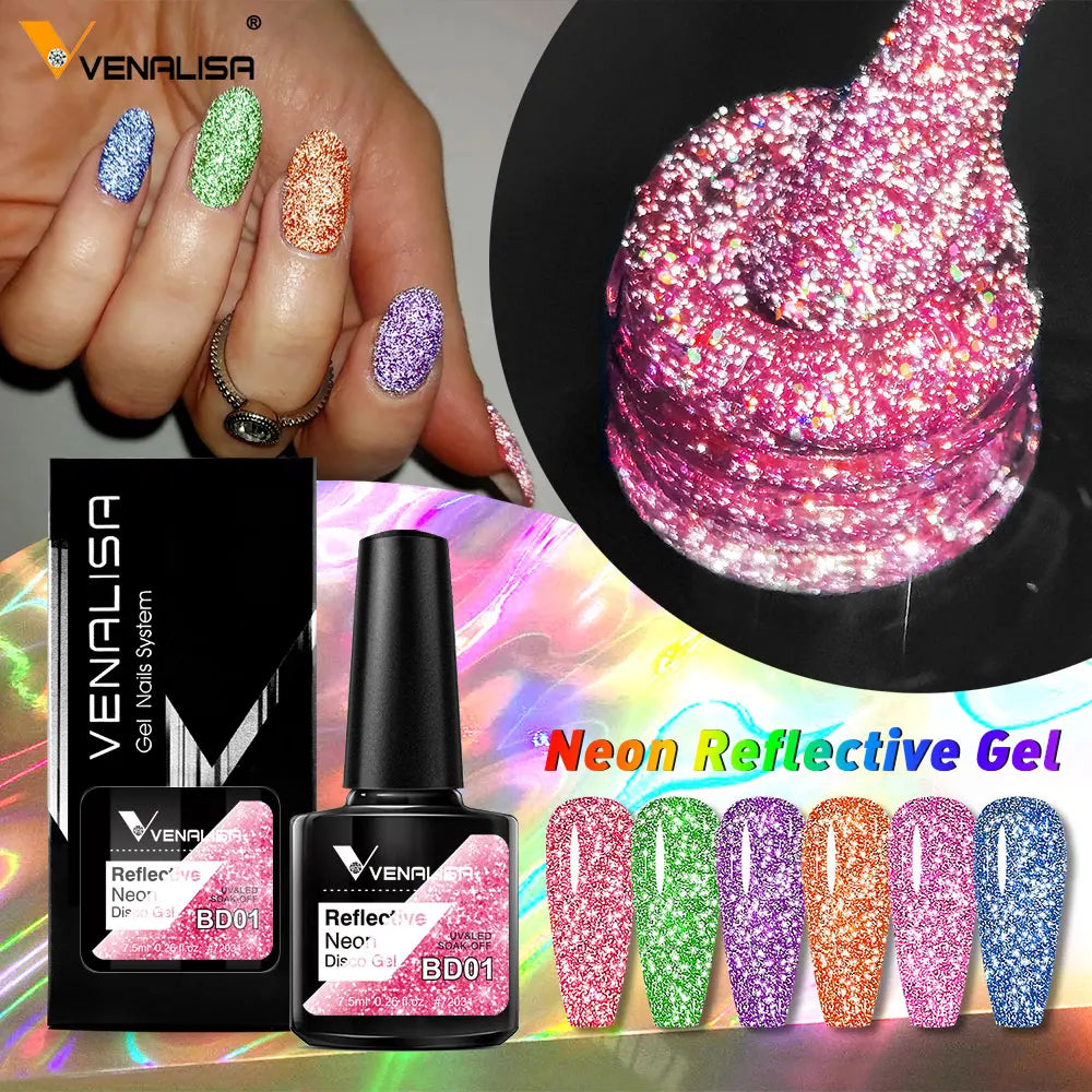 12pcs/kit Venalisa Vernis à ongles gel pigmentée Terre brune