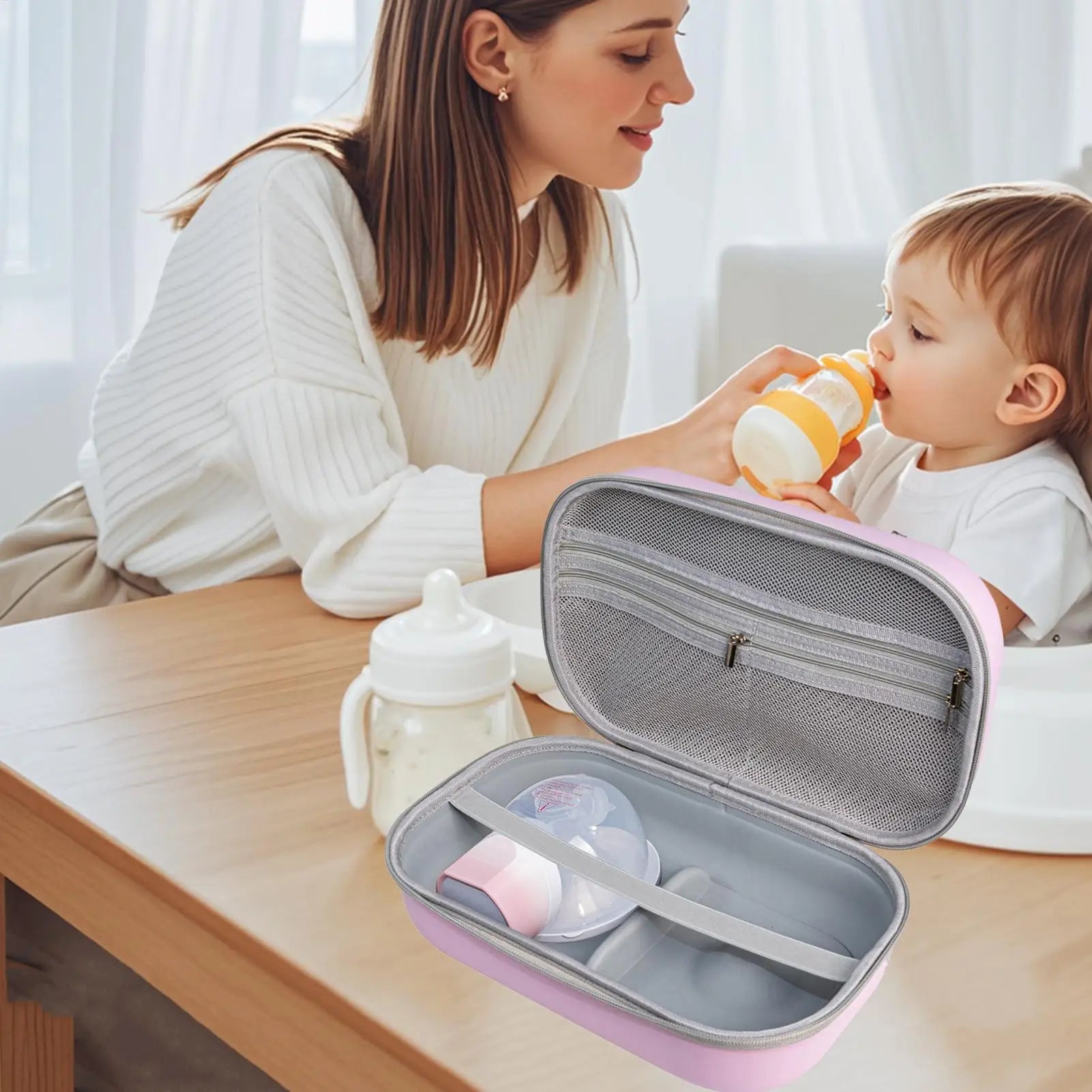Portable Wearable Breast Pump Container Insulated Bottle Bags for Outdoor Travel Nursing Work Women Mother family use