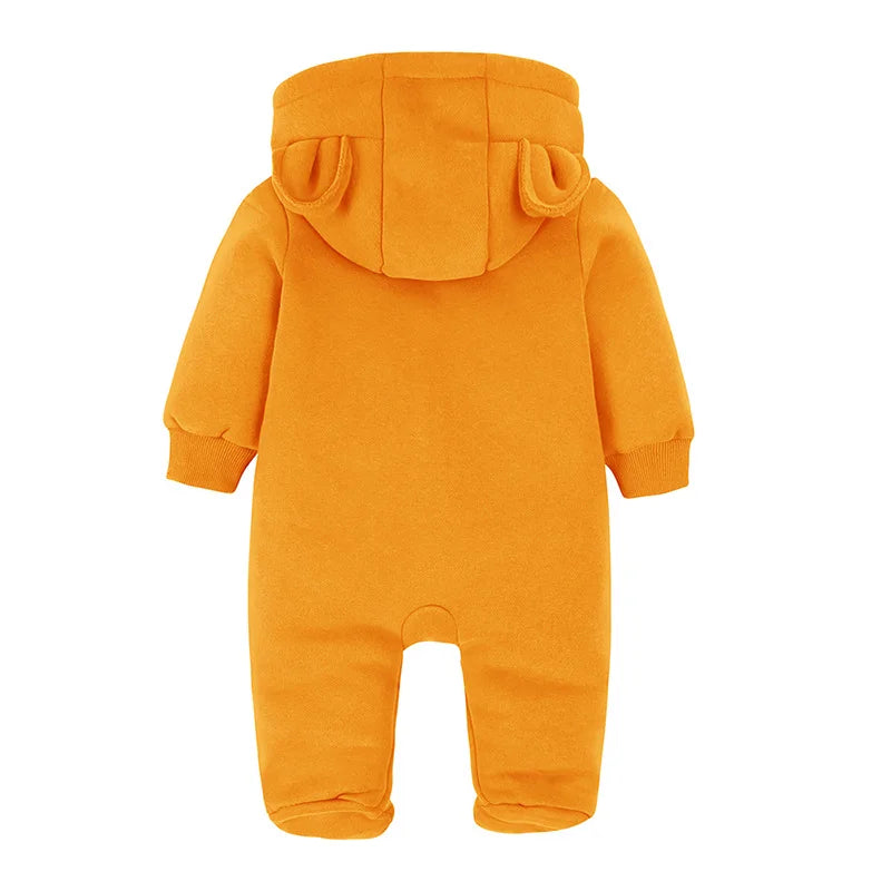 2025 autumn and winter new animal shaped thick jumpsuit baby clothes newborn leg hugging crawling clothes