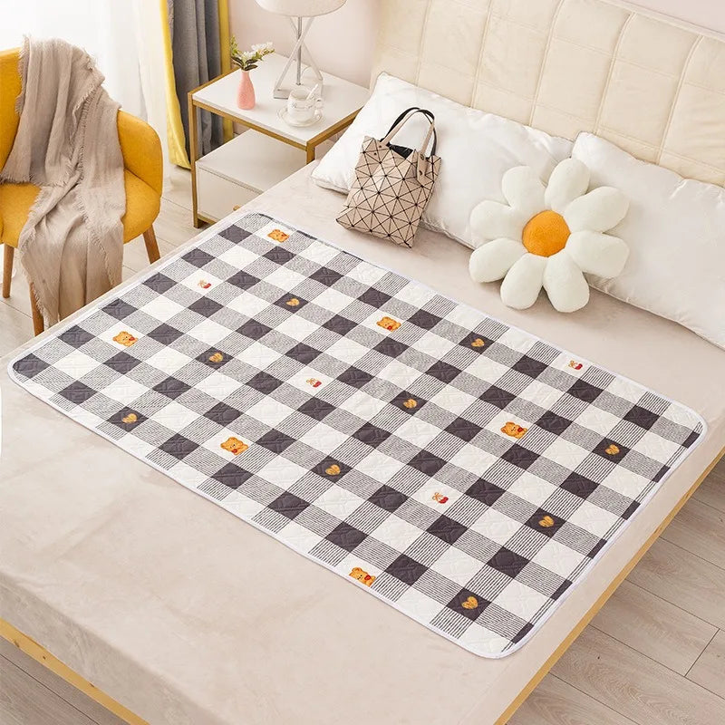 Newborn Cartoon Urine Pad Portable Cute Double Sided Bed Mat Waterproof Washable Diaper Changing Pad Children Diaper Products