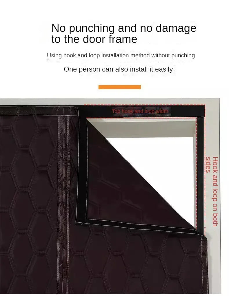Winter Door Curtains Sound Insulation Air Conditioning Household Warmth Insulation,cold Air Insulation, Environmental Protection