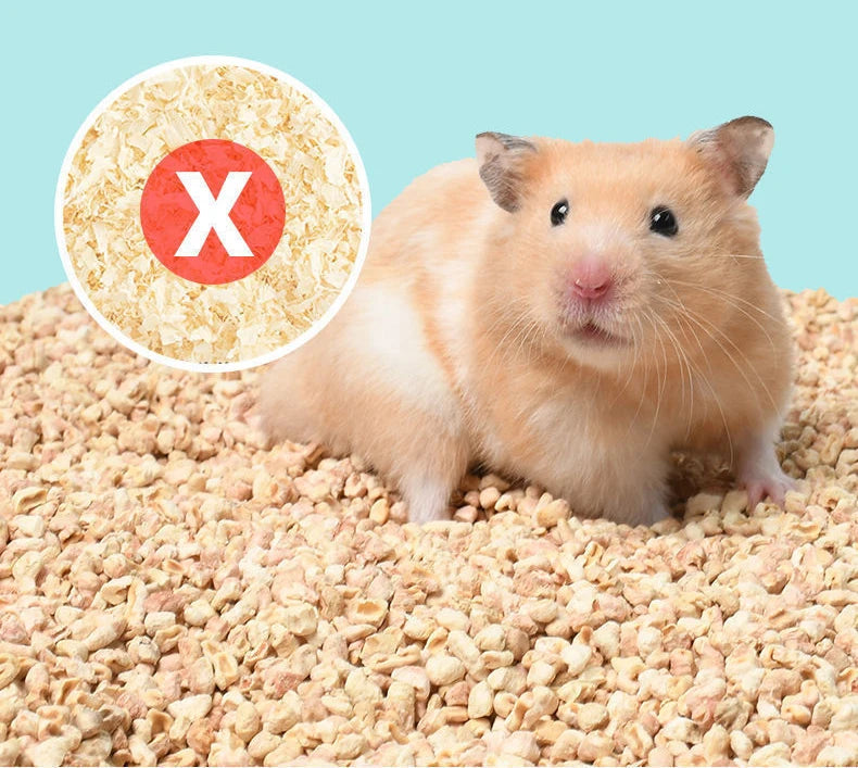 500 جرام من كوز الذرة الطبيعي الصالح للأكل، فراش الهامستر، لوازم المرحاض، مزيل العرق، نشارة الخشب، القنفذ، شينشيلا، حشو القفص الدافئ في الشتاء