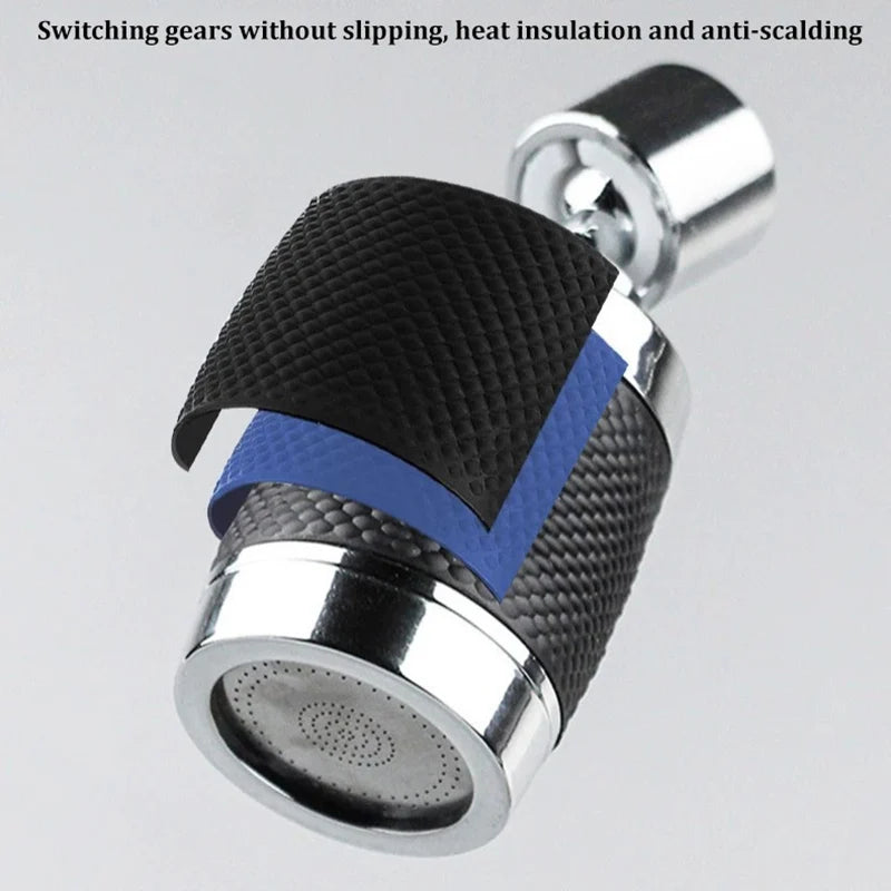 360° Rotating Filter Pressurized Universal Faucet 3 Modes Splash-proof Water-saving Kitchen Supplies