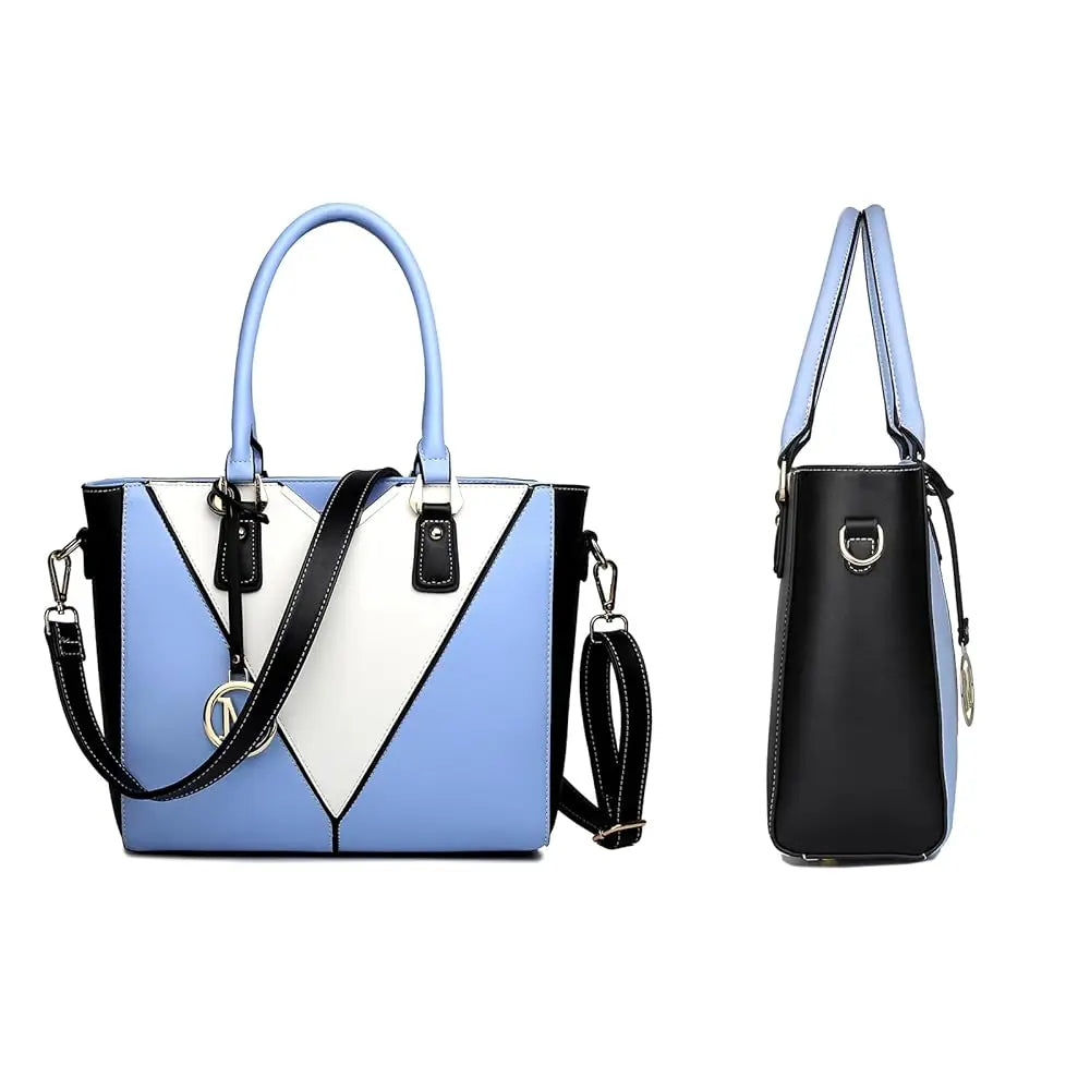 Miss Lulu WOMEN'S Handbag Shoulder bag V Shaped Design Shopper Removable Shoulder belt Synthetic leather