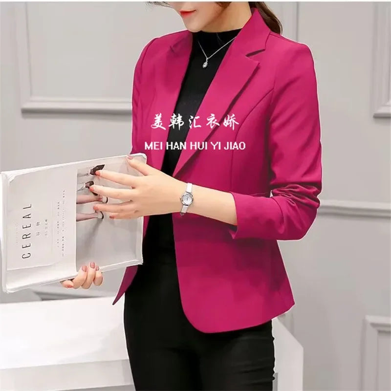 Slim Fit Women's Business Jacket Commuter StyleSmall Size Office Goddess Suit Top Casual ElegantChinese Fashion Coat