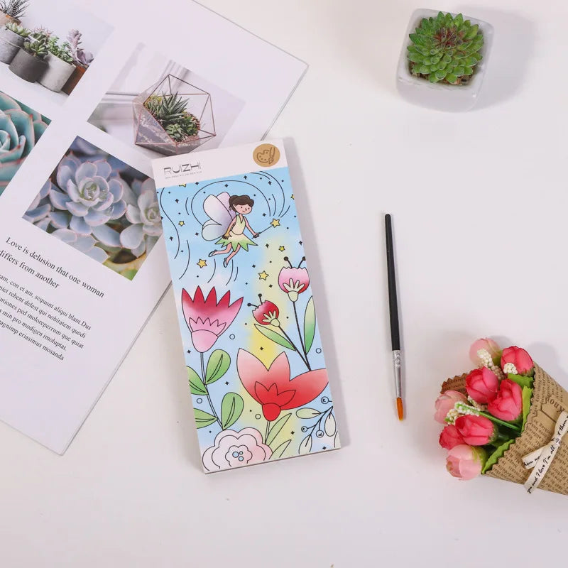 12 pages Children's Watercolor Coloring Book,Drawing Toys For Children Birthday, Thanksgiving, Halloween, Easter, Christmas gift