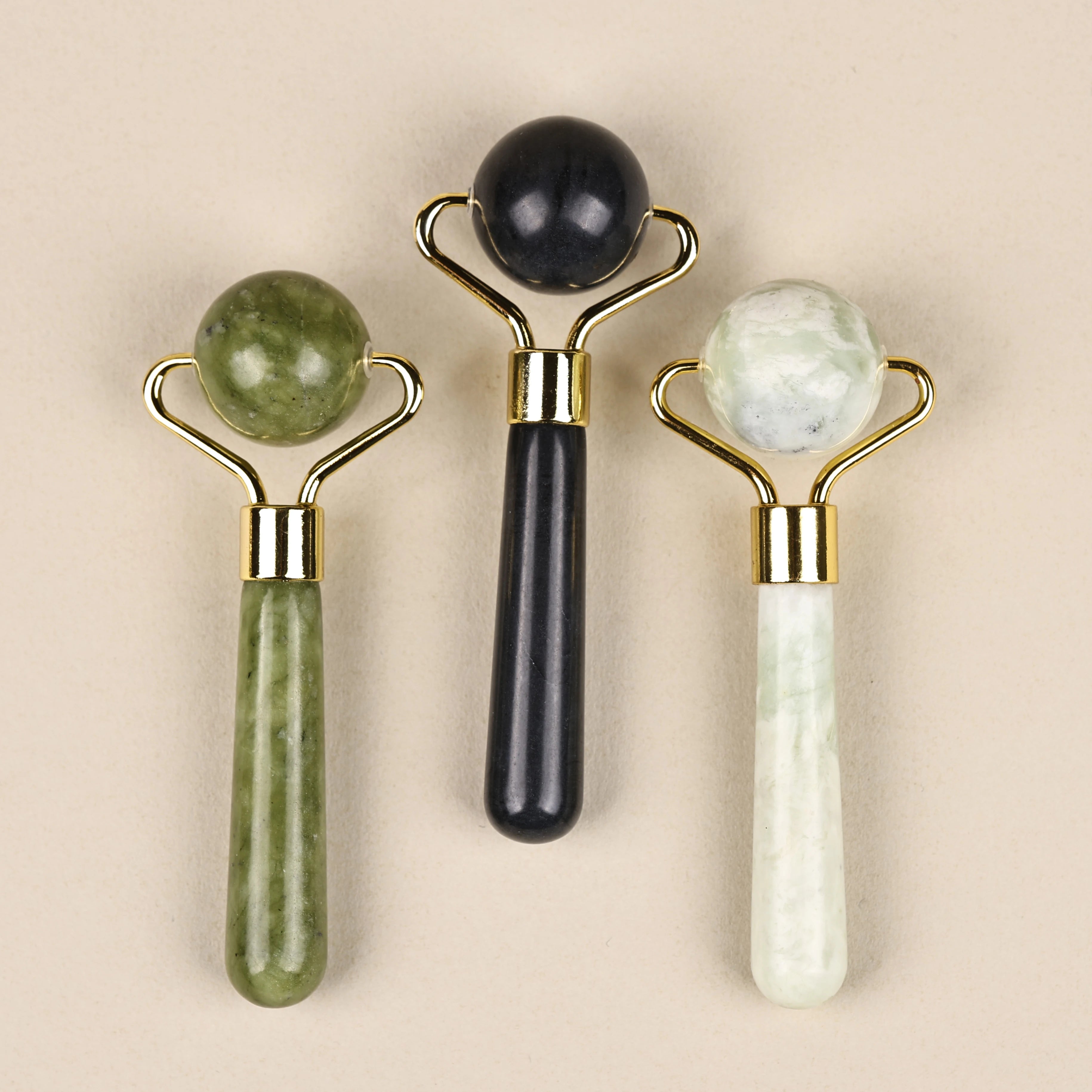 1PC Natural Jade Face Roller Massager Face Neck Body Eye Massage Anti Aging Wrinkles Beauty Slimming Therapy SPA Skincare Tool