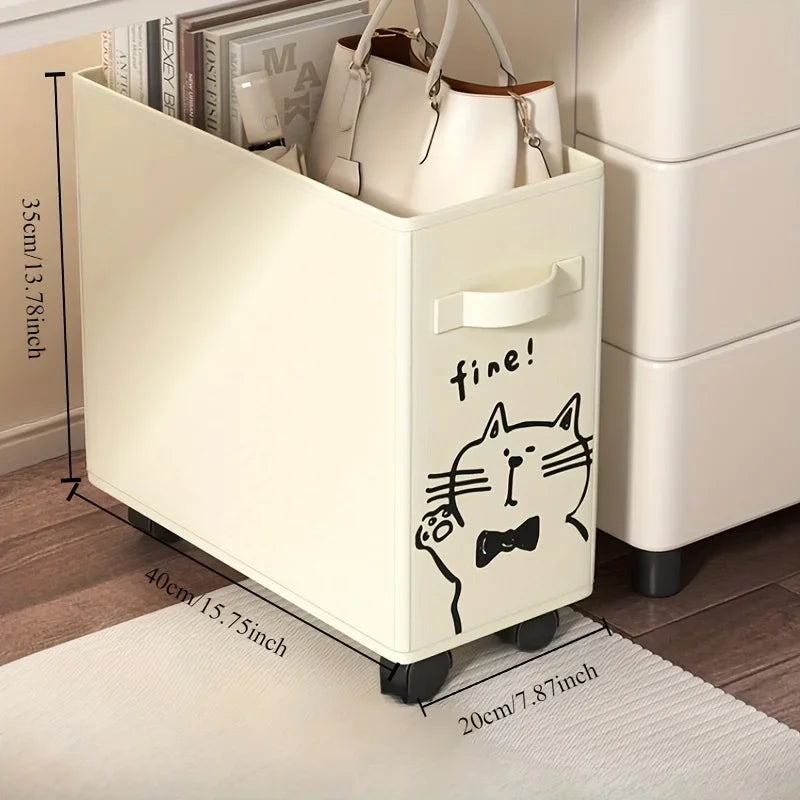 Under-Desk Rolling Storage Cart - Essential for Mobile Office Organization, Perfect As A Gift for Father's Day, Thanksgiving