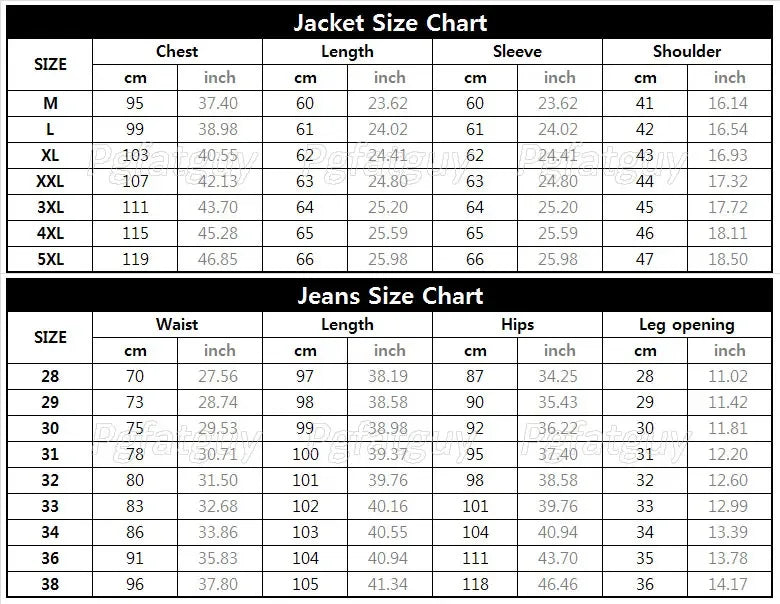 Ensemble en jeans Denim Micro-stretch Printemps/Automne