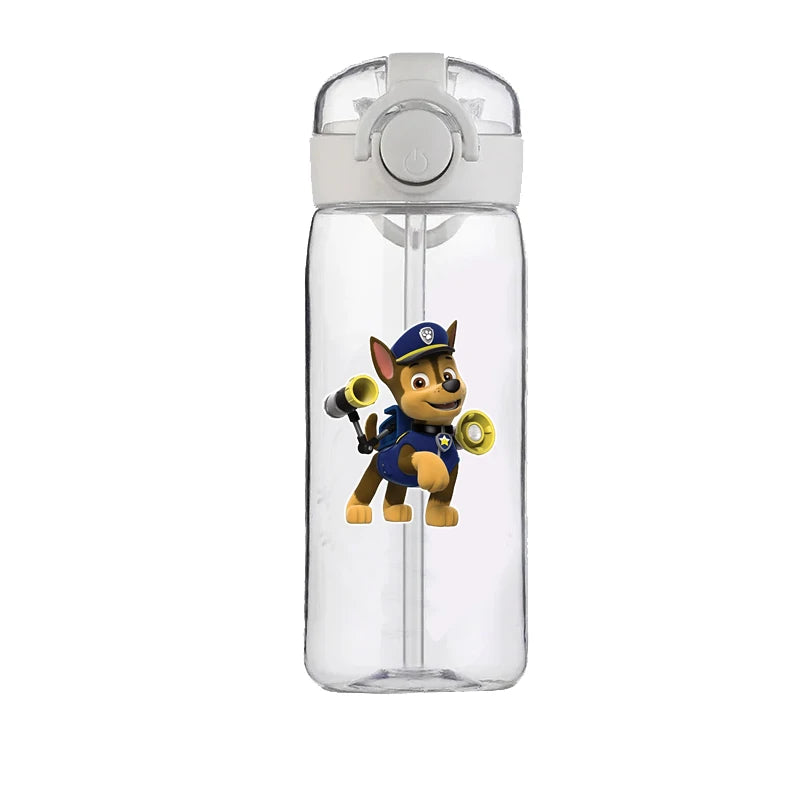 PAW Patrol Chase Cup Clear Brand High Quality Water Bottle Outdoor Sport Leak Proof Plastic School Water Bottle for Kids 400ML