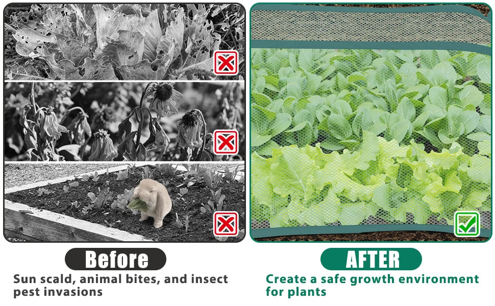 Net Cage Guard Vegetables, Seedlings Herbs Bed Vegetables Large Pop Up Mesh Plant Cover Protector Raised Garden & Flower Bed