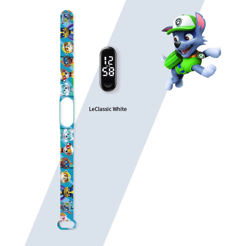 Paw Patrol Watch Anime Children's Watches Chase Marshall Rubble LED Touch Electronic Waterproof Kids Watches Birthday Gifts
