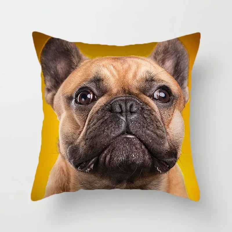 Golden Retriever Pet Dog Pattern Printed Pillow Cover Fashionable Luxury Home Decoration Office Seat Cushion Cover