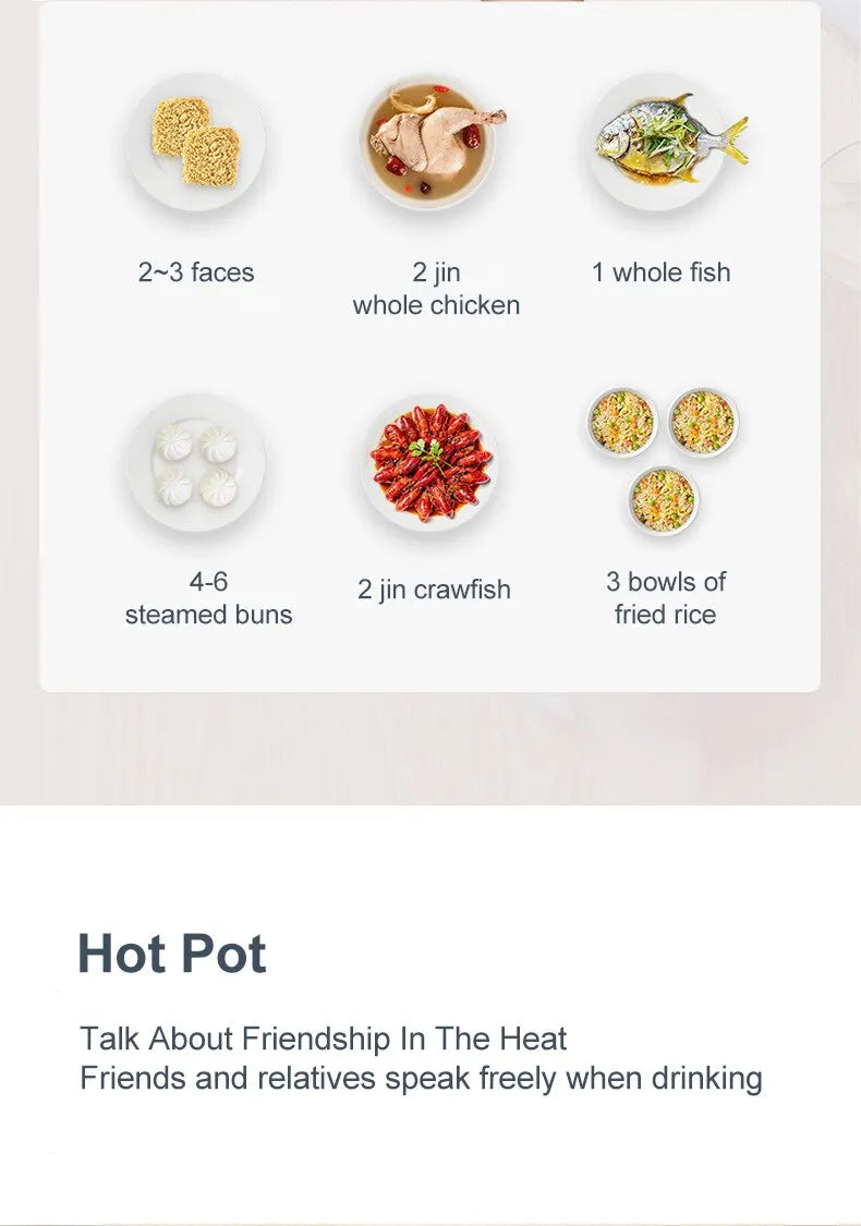 Digital Rice Cooker and Food Steamer | 220V Household Appliance with Dual-Layer Cooking