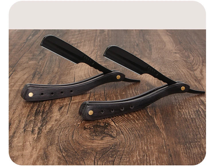 Rasoir à cheveux Pliant Lames remplaçables Couteau de rasage Acier inoxydable