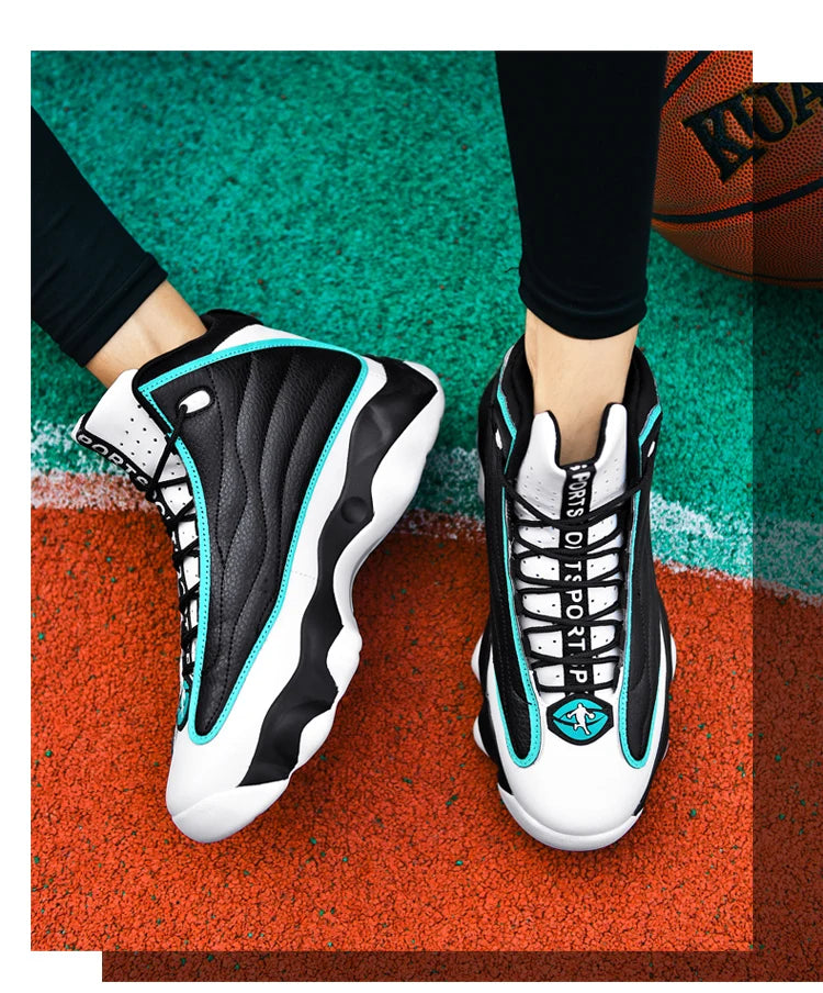 High Quality Mens Fitness Basketball Shoes Basketball Shoes Mens Sneakers Autumn High Top Anti-skid Outdoor Sneakers