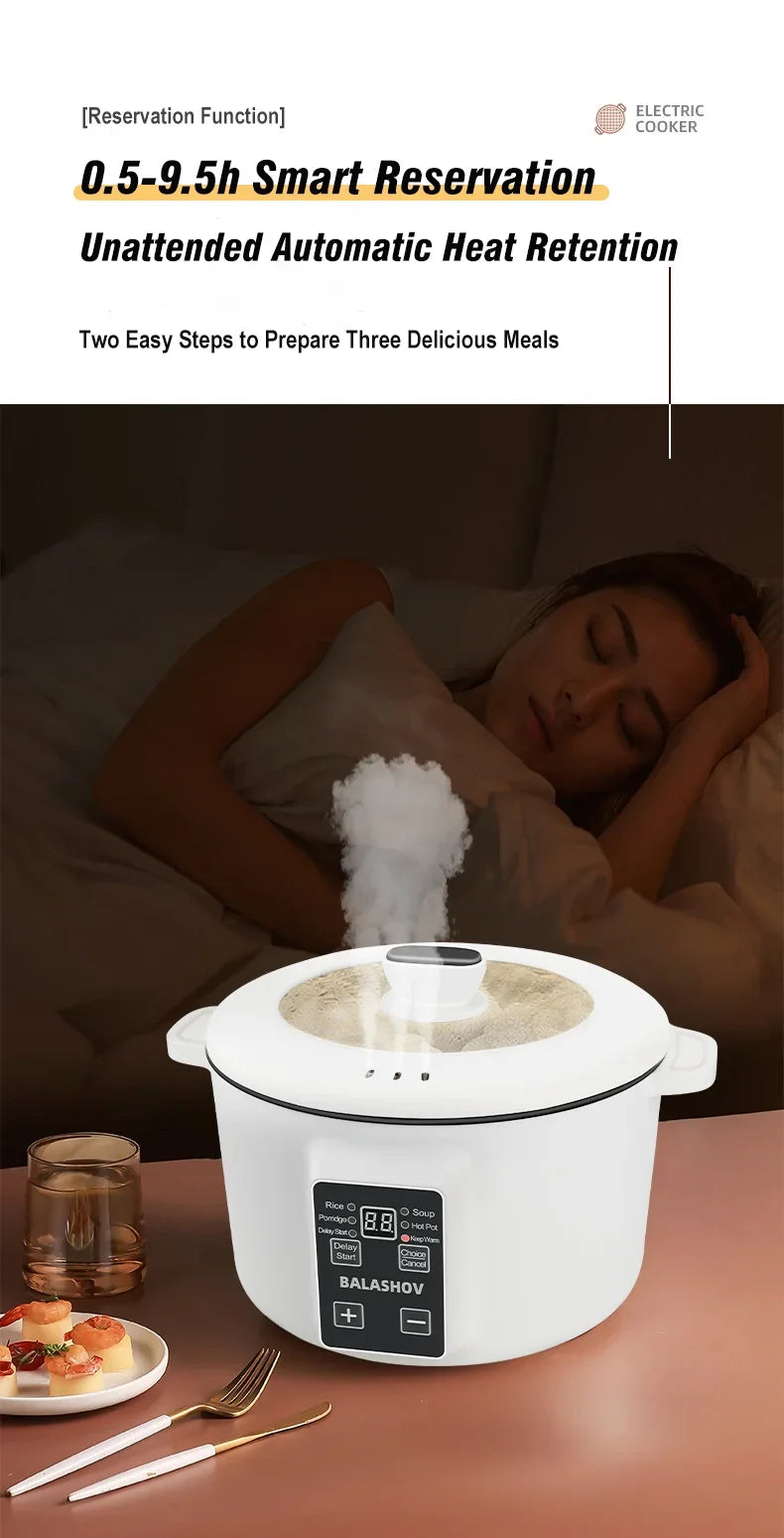 220V Multi Cookers Portable Electric Cooker Household Non-stick Pan Hot Pot Rice Cooker Cooking Appliances