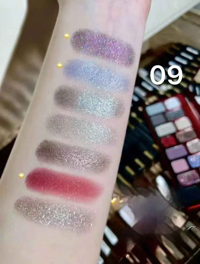 Qianyan Cheeryep 16 Color Eyeshadow Palette Glitter Chameleon Matte Pearlescent Flash Plate Cowherd Sequins
