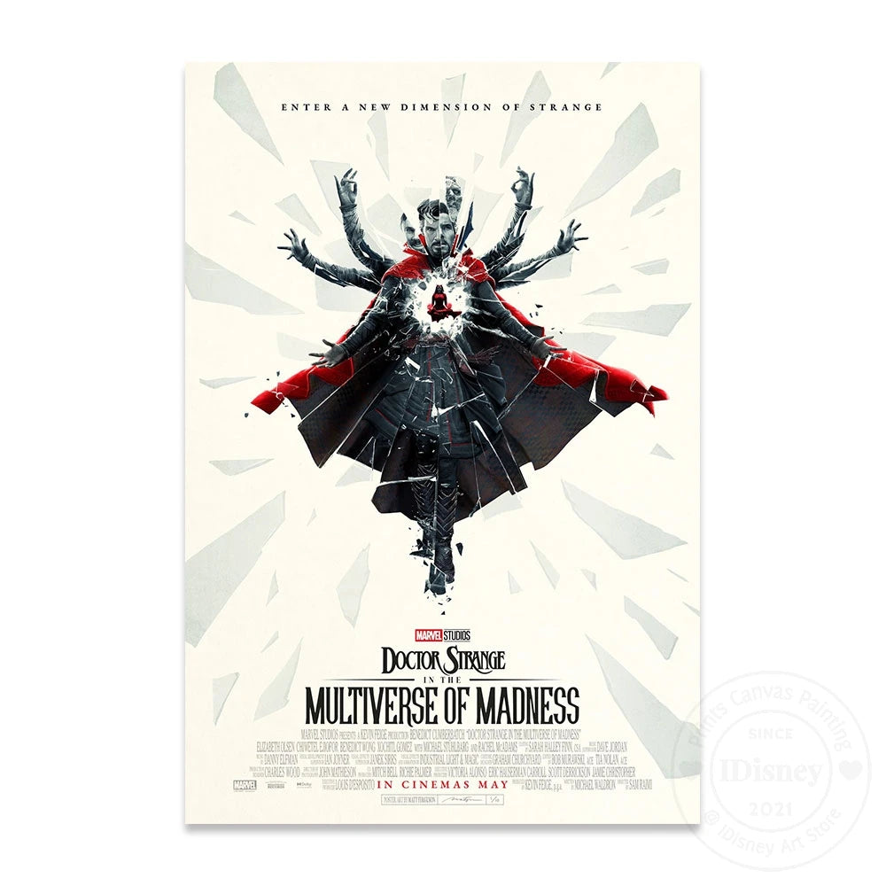 Marvel Marvel Doctor Strange In The Multiverse Of Madness New Movies Poster Films Print Canvas Paintings Room Home Decor