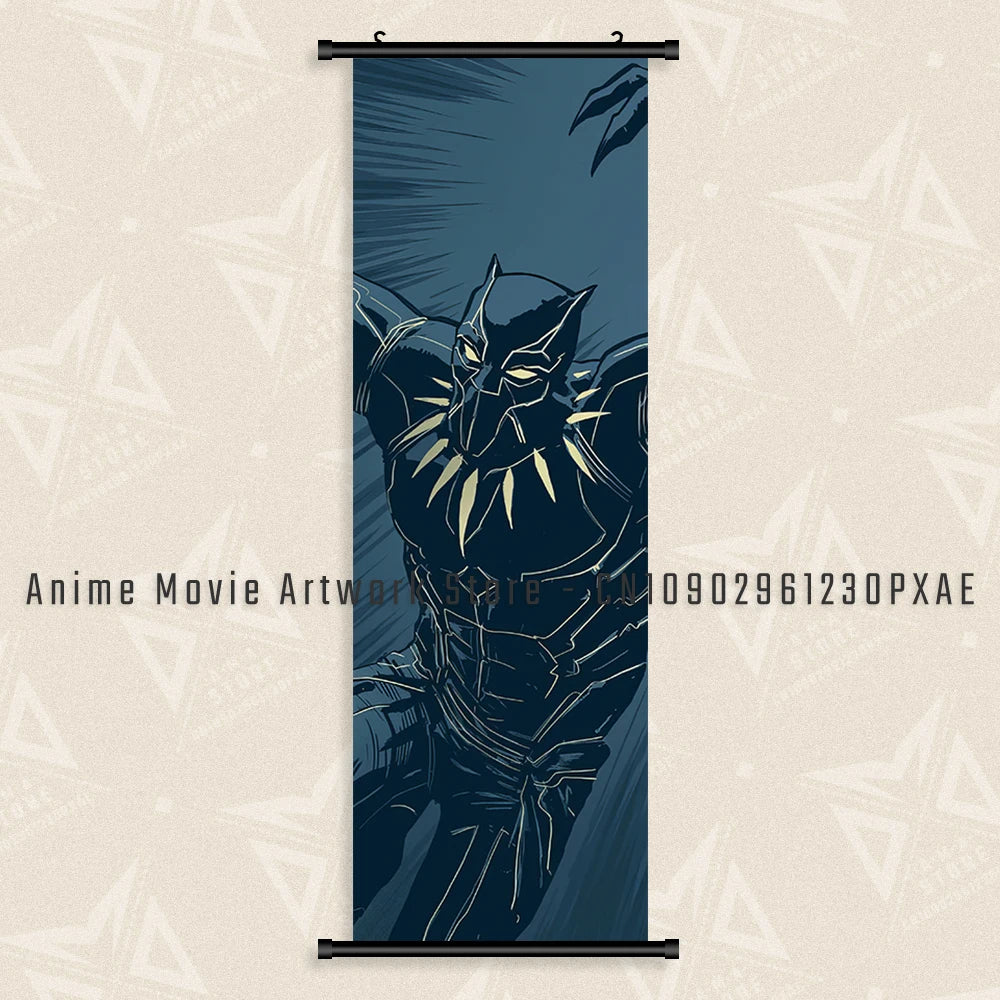 Marvel The Avengers Wall Art Scrolls Pictures Movie Characters Poster Hanging Painting Iron Man Canvas Print Home Decor Mural