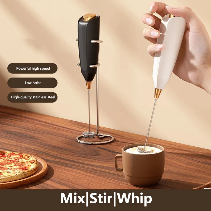 Xiaomi Wireless Electric Milk Frother Handheld Coffee Foam Maker for Latte Cappuccino Rechargeable Food Safe Fast Cream Frothing