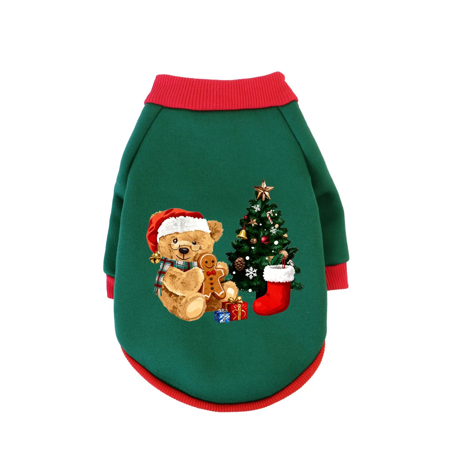 XS-3XL Pet Christmas Clothing, Cat & Dog Winter Warmth  Sweatshirt For Celebrating Christmas Party