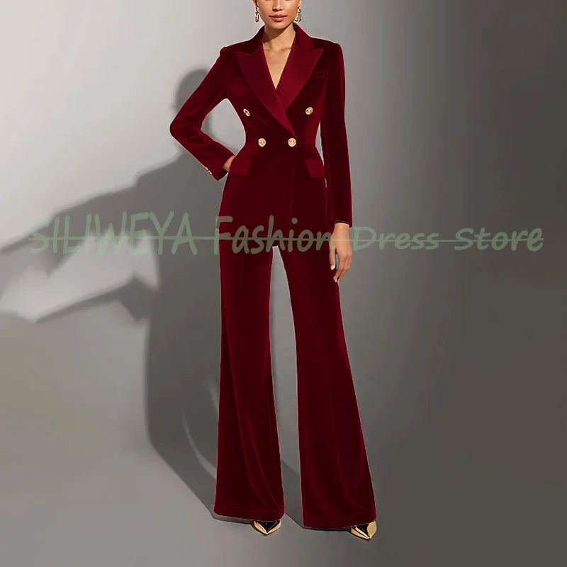 Ensembles femmes velours vert