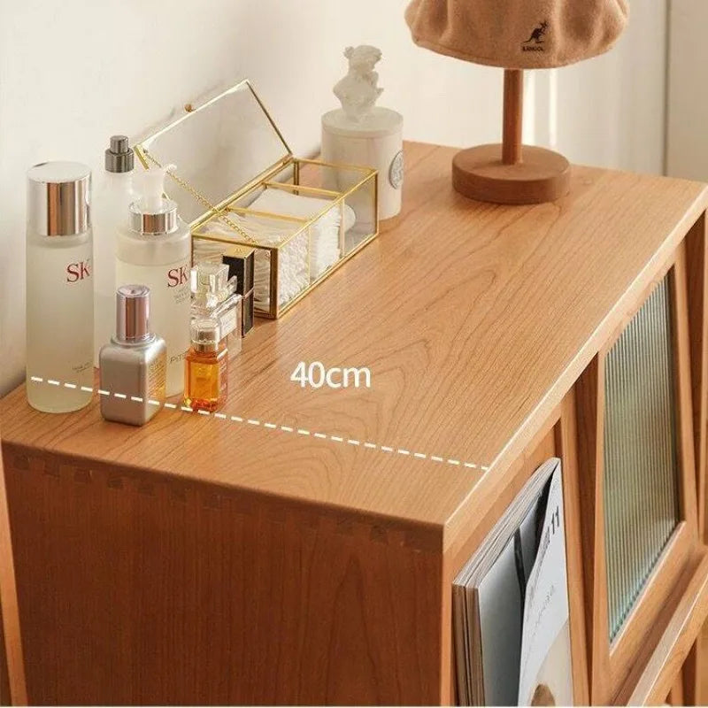 Buffet de Style japonais, armoire de rangement en bois massif, vitrine nordique pour salon, petit canapé