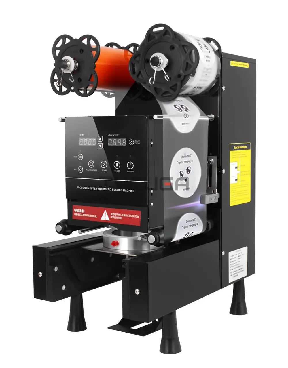 Cup Sealer Automatic Milk Tea/Coffee Shop Plastic/Paper Cup Sealing Machine 9/9.5CM Electric Bubble Tea Film For Business 220V