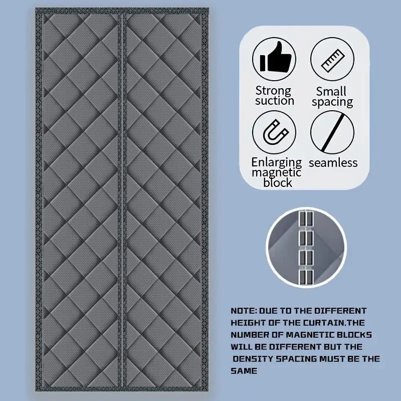 Winter Door Curtain Cotton Household Thick Curtain Insulation Partition, Environmentally Friendly Insulation,cold Air Insulation