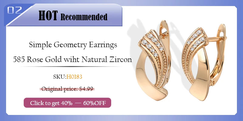 Kinel New Blue Natural Zircon Ring for Women Trendy 585 Rose Gold Leaf Ring Romantic Vintage Wedding Jewelry Fashion 2022