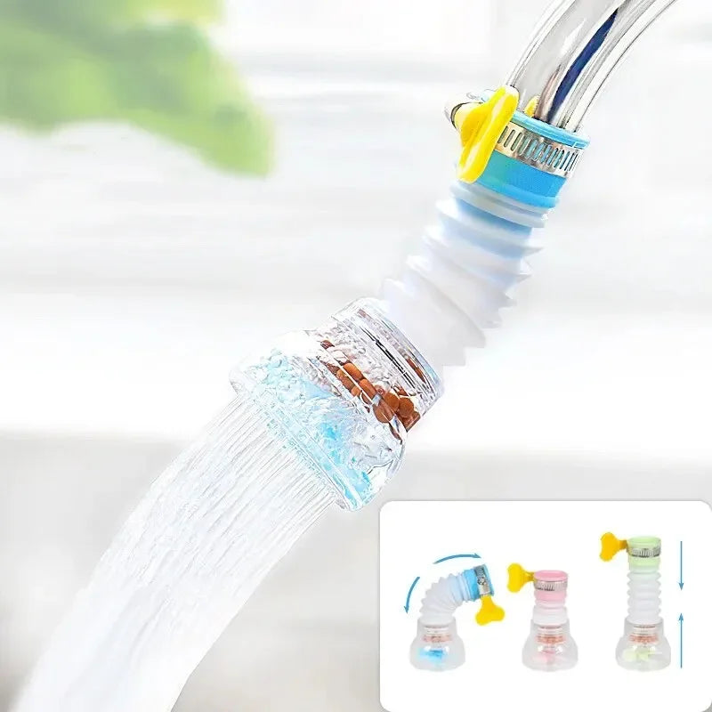 360 Rotation Universal Faucet Bubbler Swivel Water Saving Economizer Head Shower Kitchen Faucet Nozzle Adapter Sink Accessories