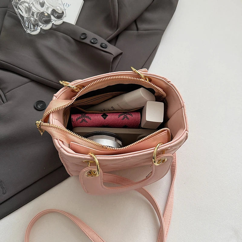 Premium Classic Elegant Leather Messenger Bag for Women By Famous Designer, Ladies Handbags Shoulder Bag Popular