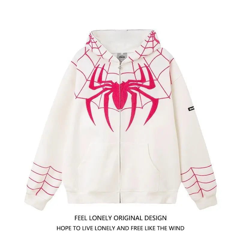 Anime Marvel Spider Man Hoodie 3D Digital Printing Hoodie Fashion Hip Hop Sweatshirt Zipper Top Women'S Coat Couple Holiday Gift
