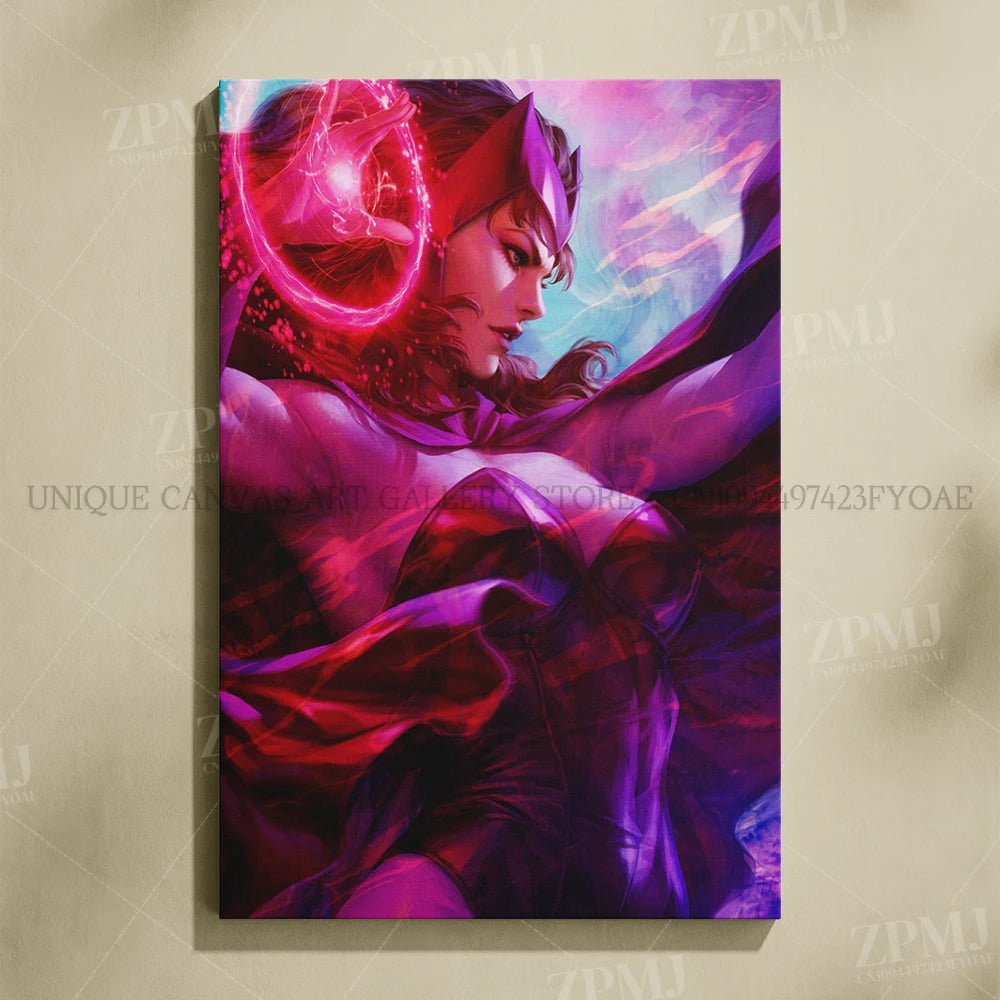 Marvel Comics Female Characters Canvas Pictures Home Decoration Paintings Poster HD Prints Wall Art The Avengers Room Frameless