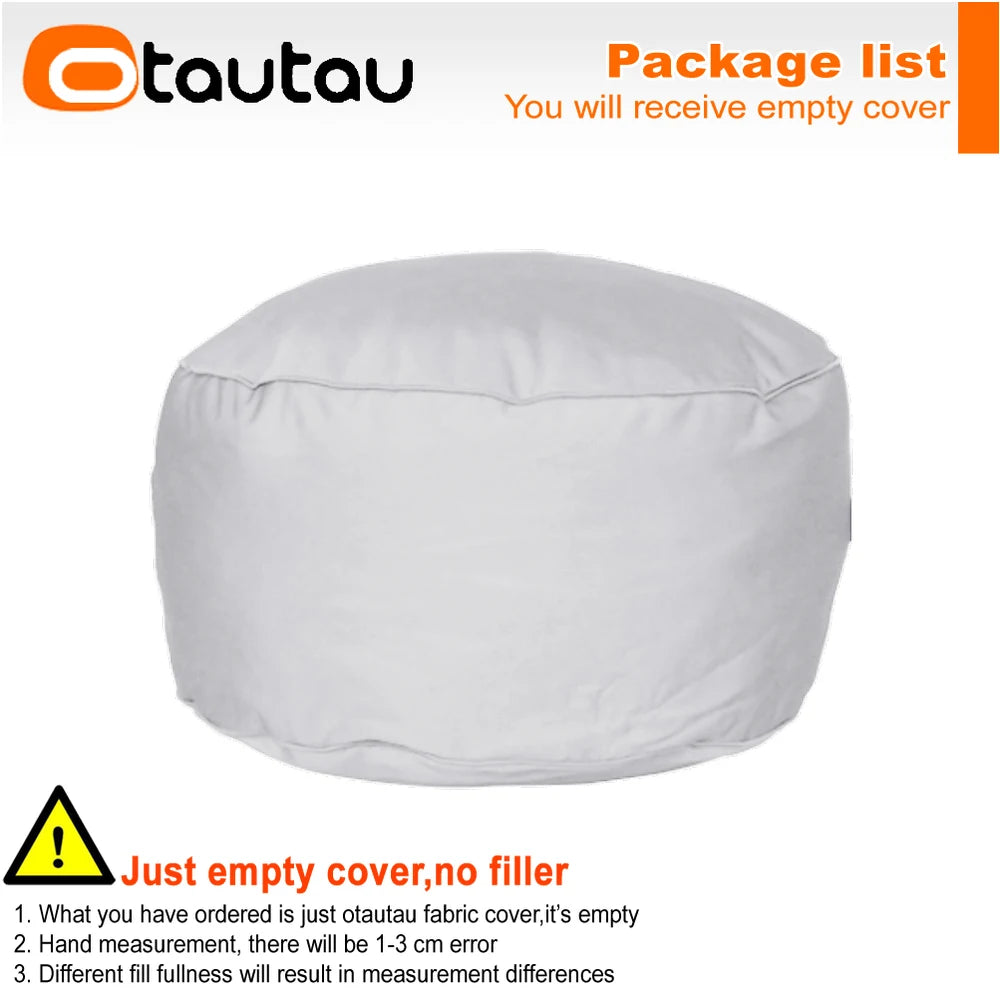 OTAUTAU Outdoor Oxford Bean Bag Lounger Cover Swim Pool Float Sofa Bed Pouf SF508【No Filler!Need To Buy Filler By Yourself !】