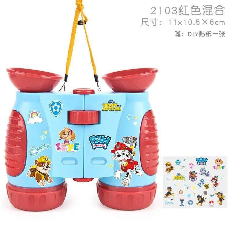 New cute and creative cartoon pattern lightweight portable high-definition binoculars toy for boys and girls of the Paw Team