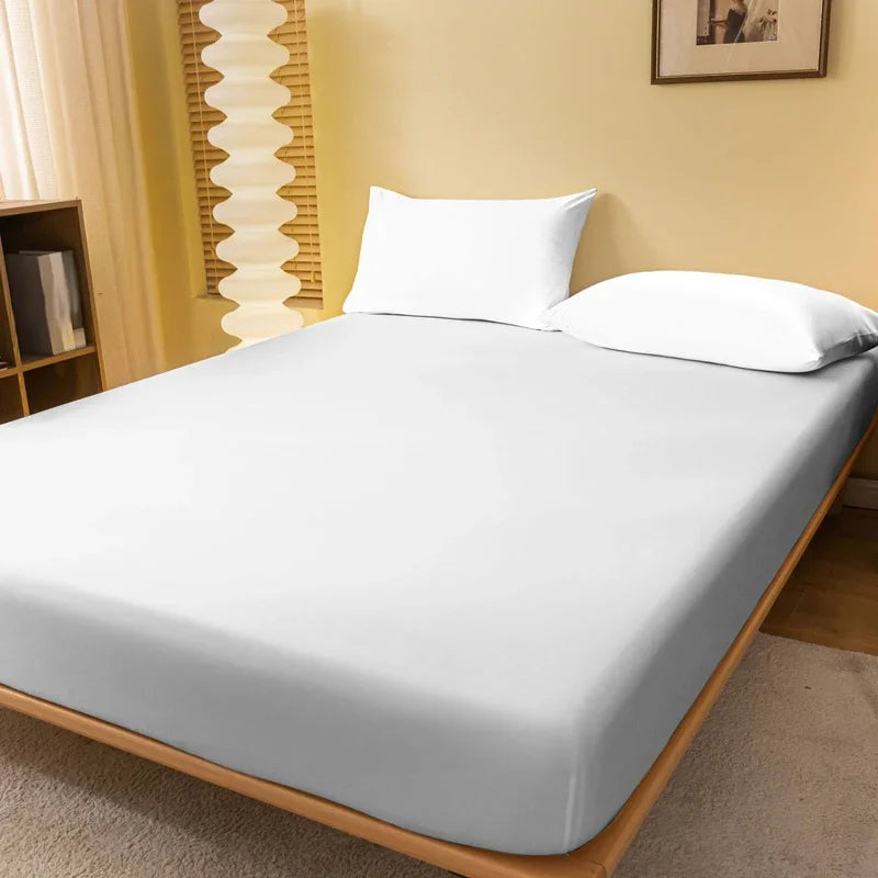 1 piece of solid color matte bed sheet, solid color bed cover for bedroom, bedding (excluding pillowcases)
