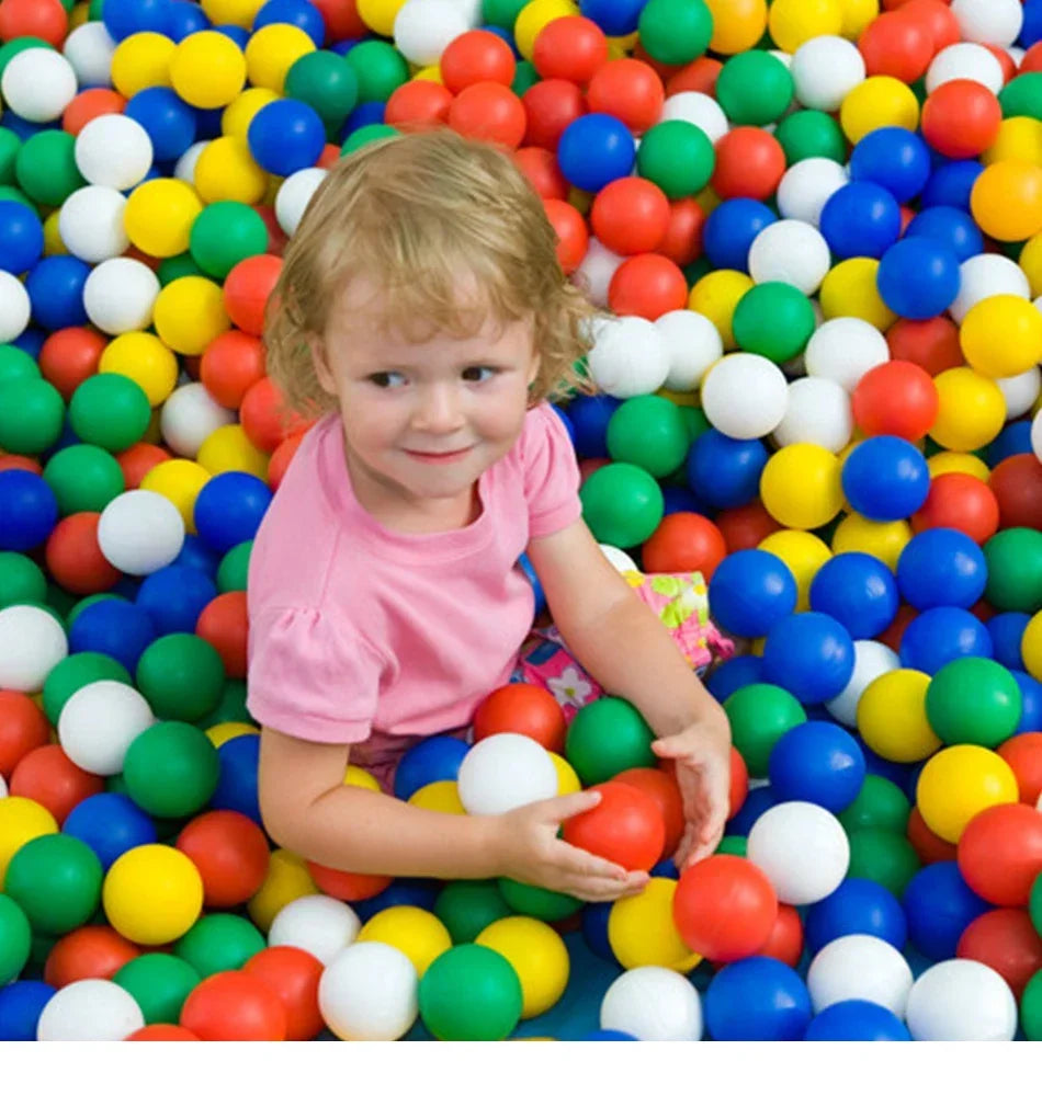 Eco-Friendly Colorful Ball Soft Plastic Pool Ball Funny Baby Kid Swim Pit Toy Thicken Balls Play House Outdoors Tents Kids Toys